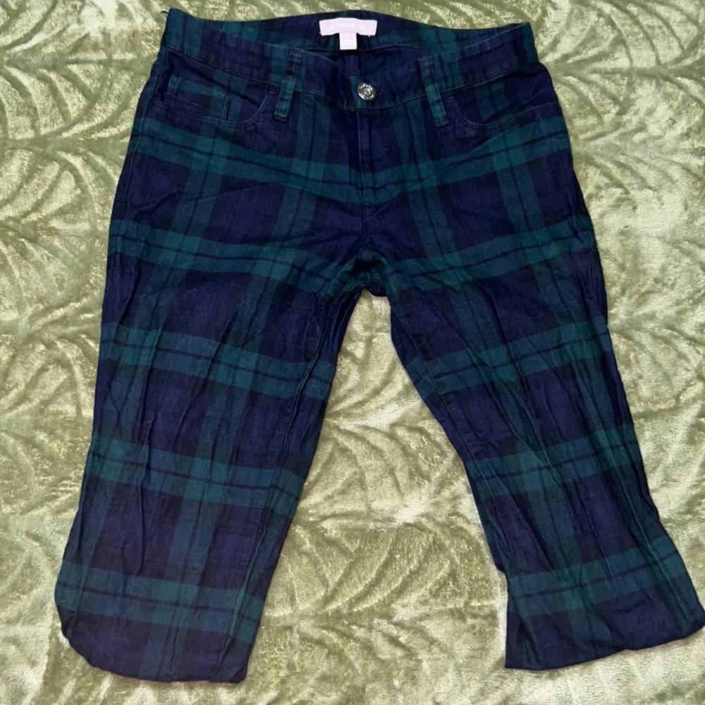 Vintage Banana Republic Skinny Low Rise Plaid Pant